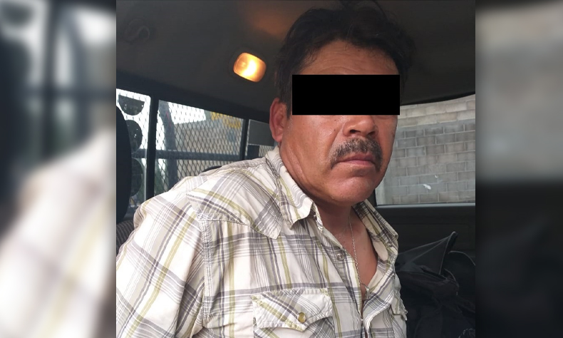 El degenerado sujeto fue detenido por atentados al pudor en contra de una menor de edad.