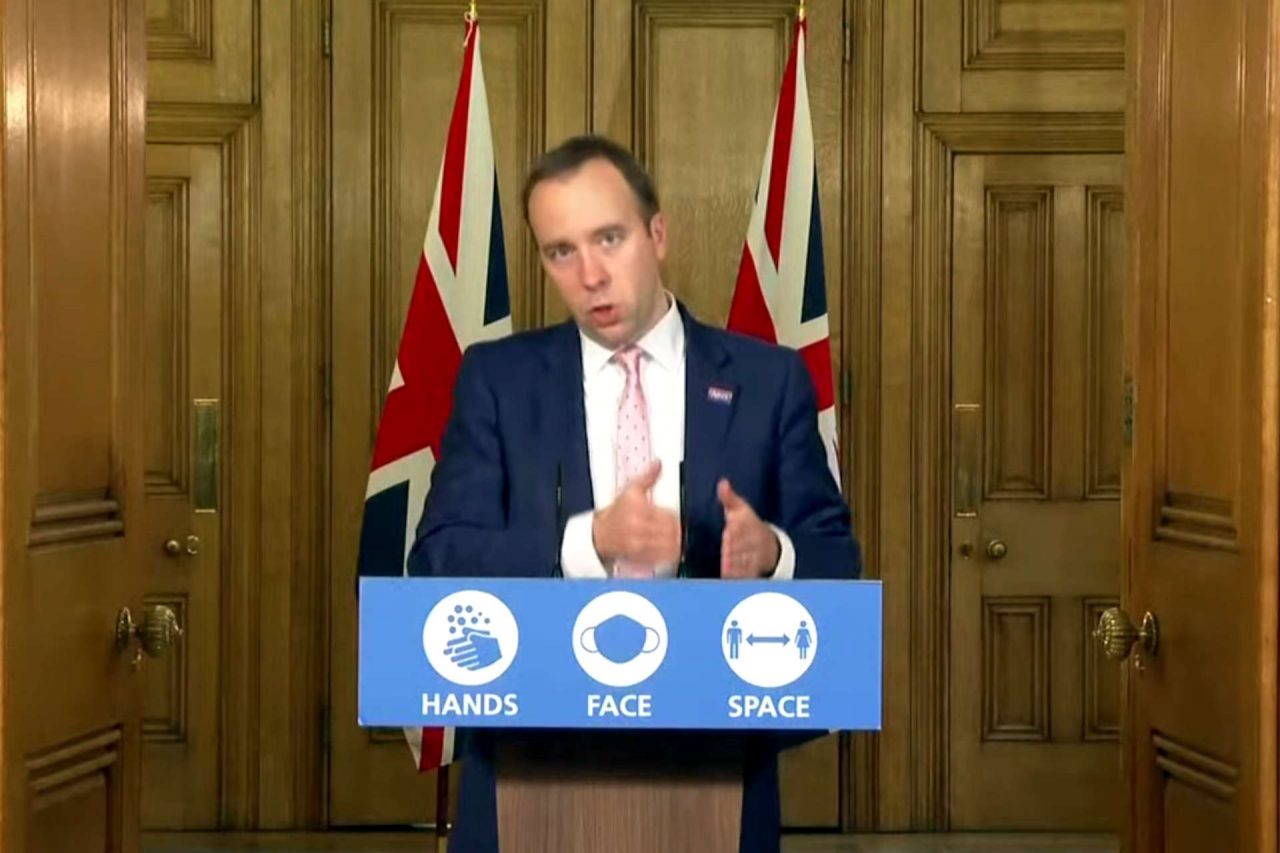 Matt Hancock, ministro de Sanidad británico