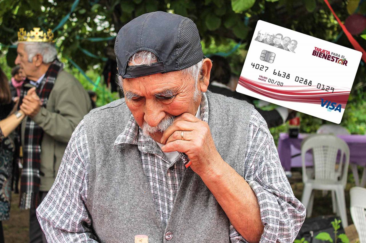 Una abuelito disfrutando de una reunion