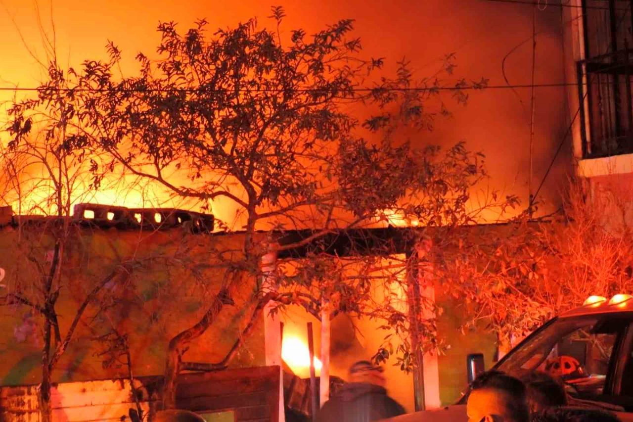 El fatal incendio se registró en Las Huertas.