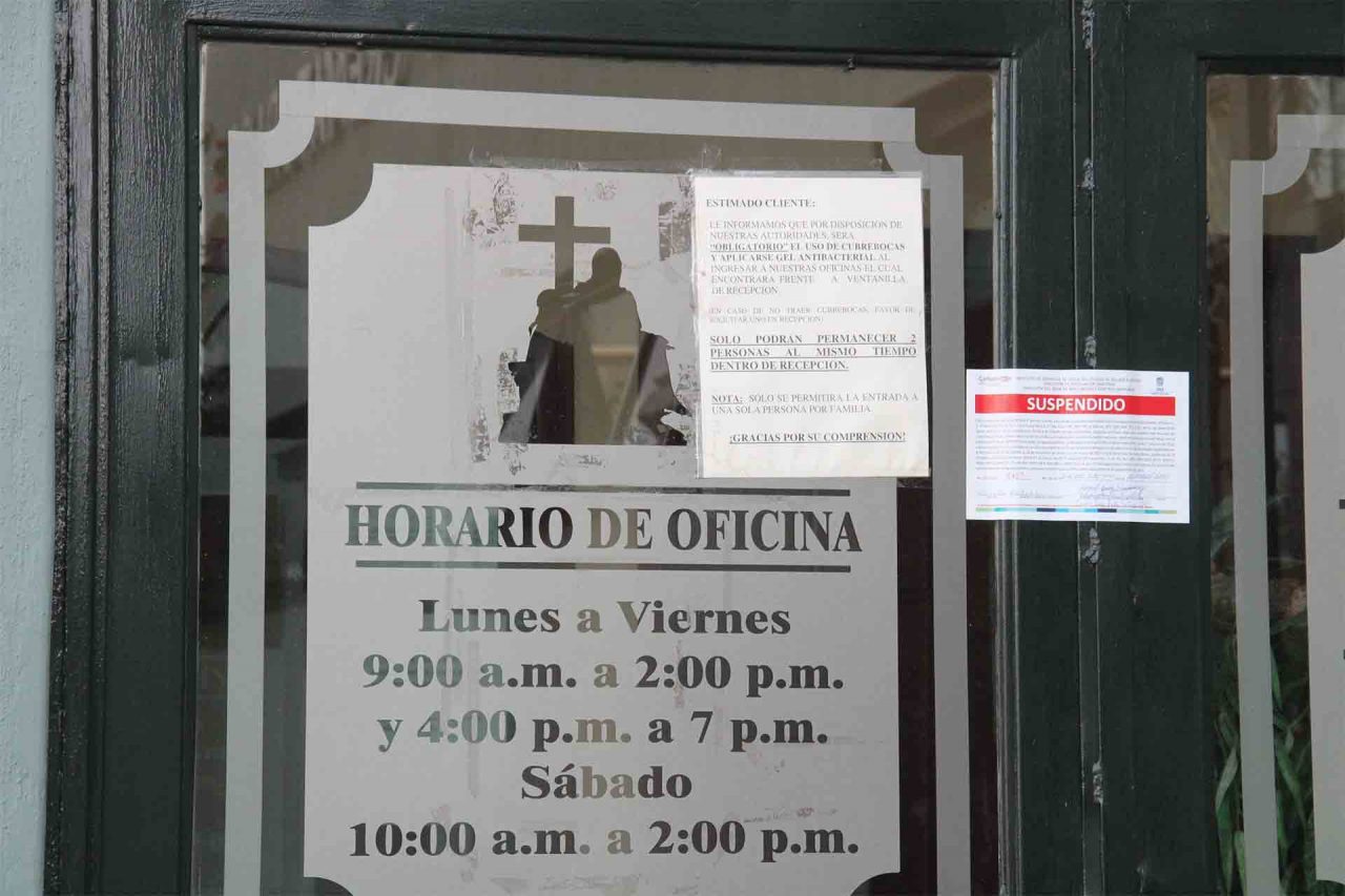 Guardia Sanitaria, Suspensión, Irregularidades, Funeraria.