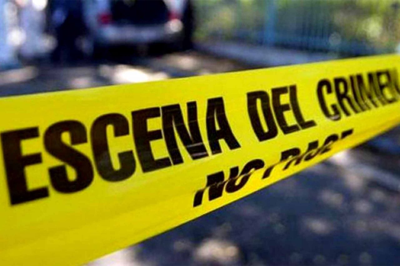 Banda amarilla que delimita la escena del crimen