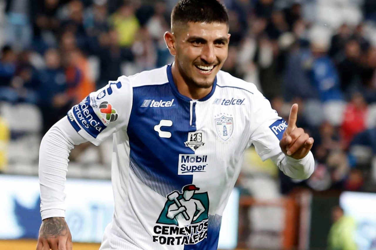 El futbolista mexicano de Pachuca, Víctor Guzmán