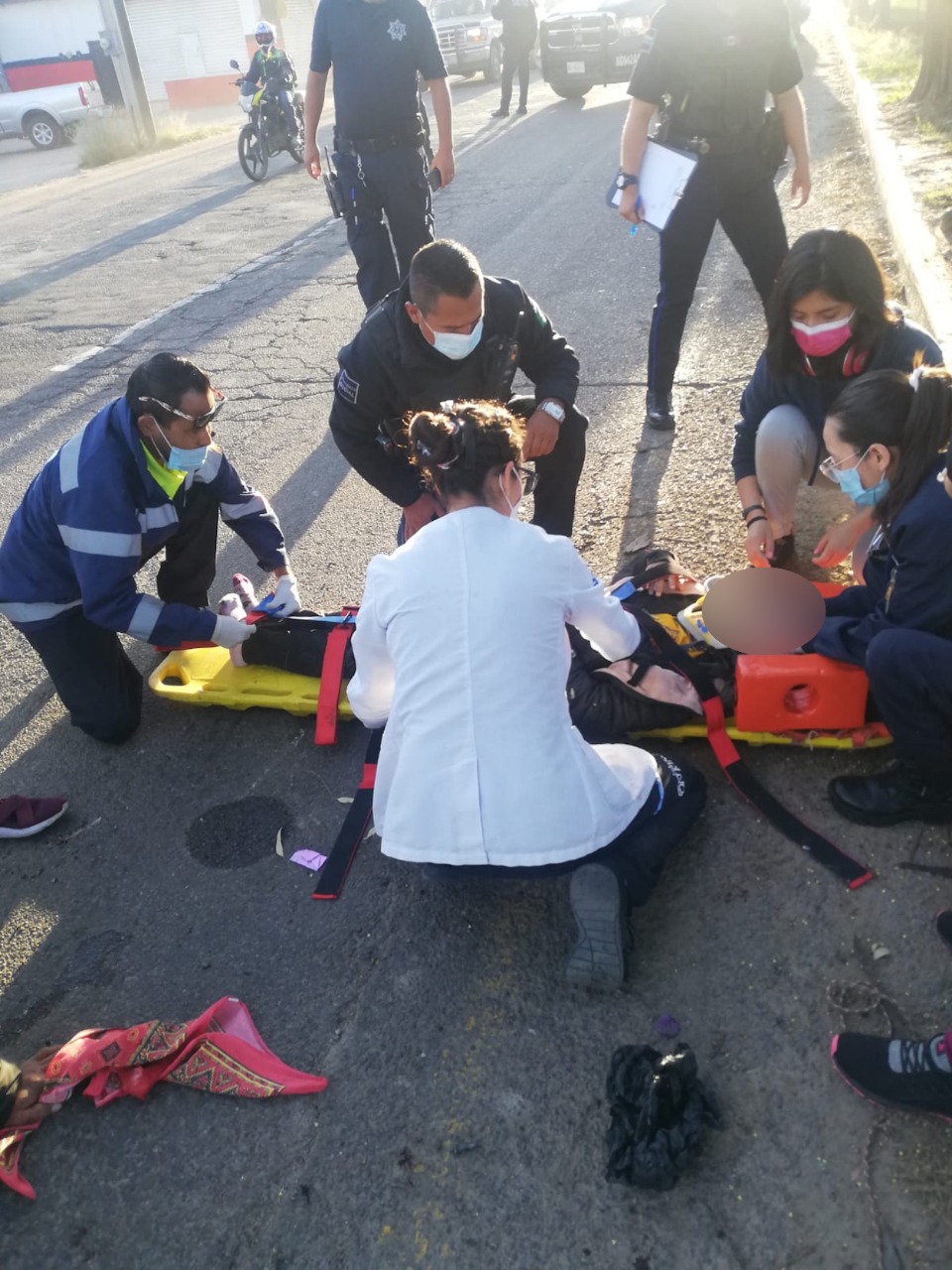 niña arrollada motociclista
