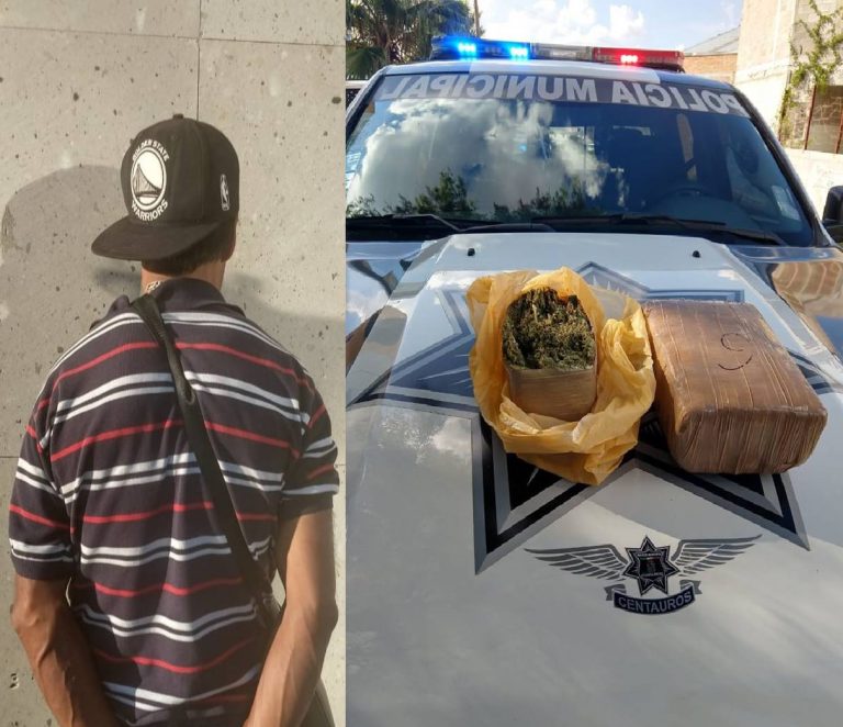 Salió goloso ‘El Lupe’, traía más de un kilo de la verde para su ‘consumo’