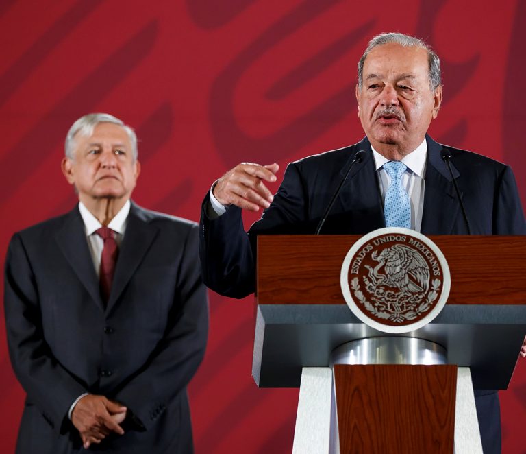 Parece que entre Slim y AMLO ya hay puro amor