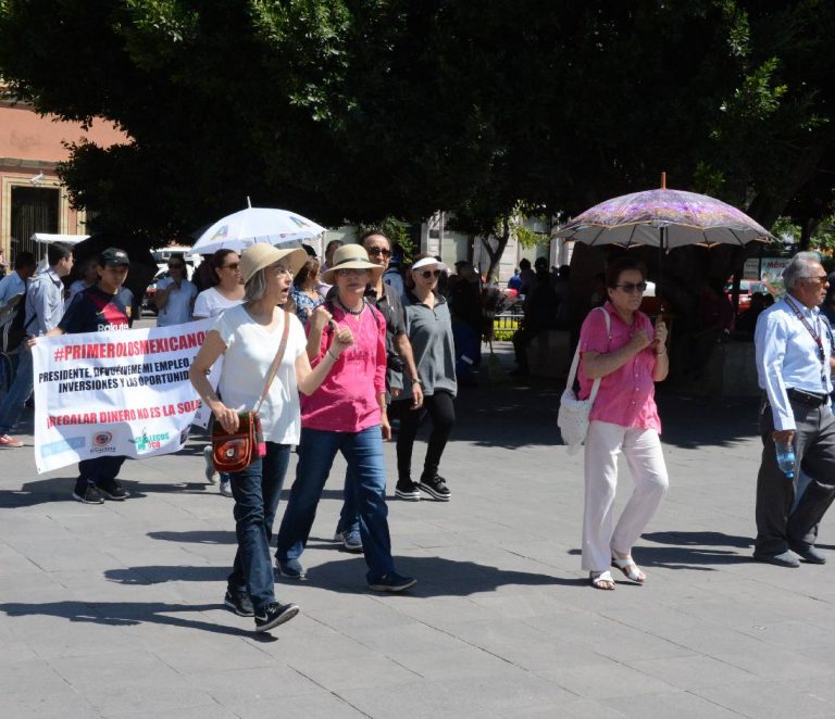 Se armó la marcha en contra de AMLO