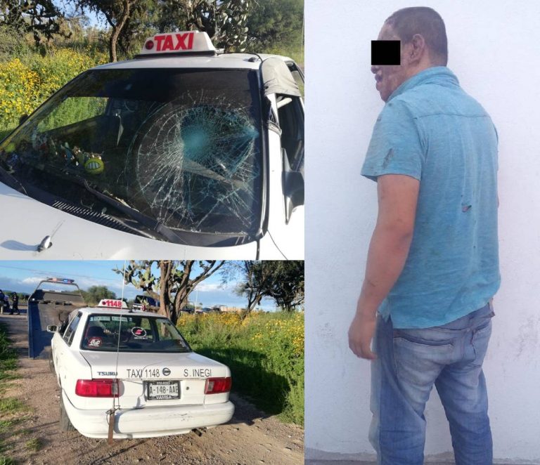 Atoran a presunto asalta-taxista en la Comunidad de Jaltomate