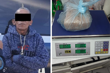 Ruquito travieso traía más de 20 mil varos de droga en Asientos