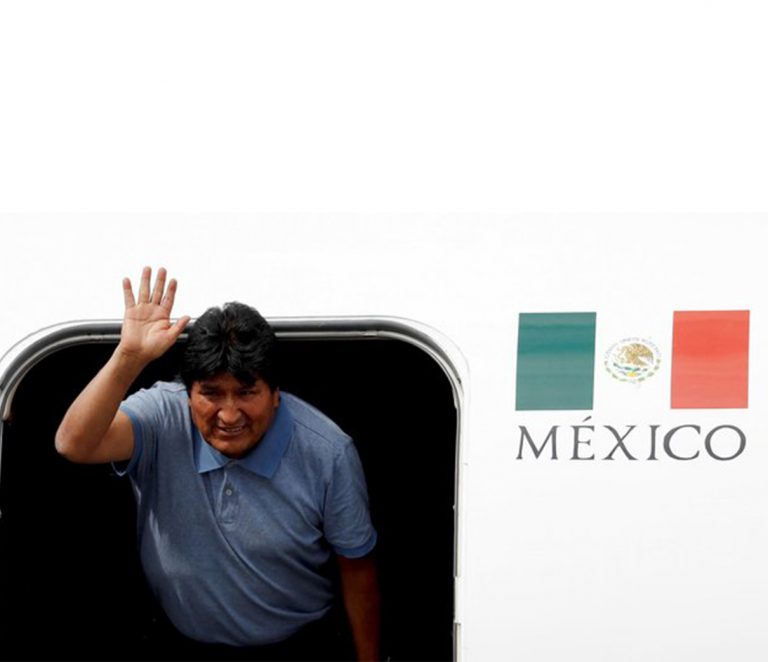 Evo Morales ya llegó a México y fue recibido por Ebrard