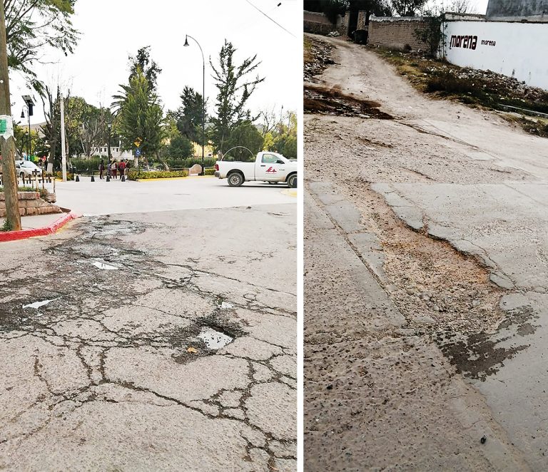 Si en Aguas tenemos baches, en Asientos tienen cráteres