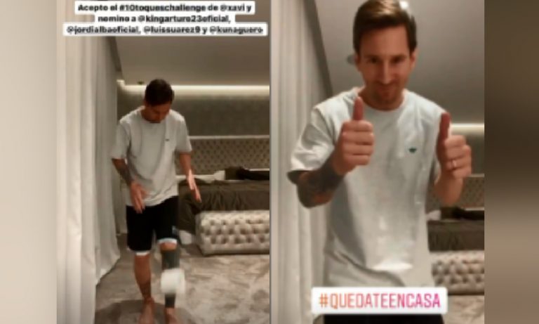 Messi acepta el #10ToquesChallenge