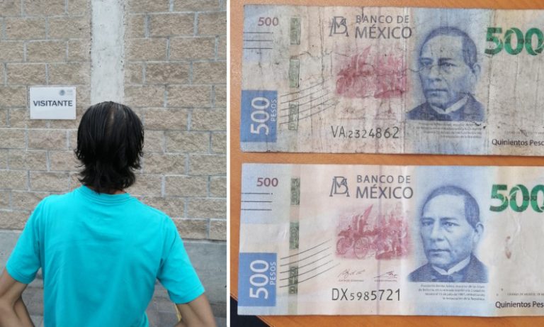 El Erick quería pagar el cuarto con billetes falsos