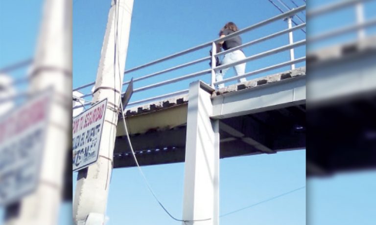 Preocupa puente peatonal en El Riego