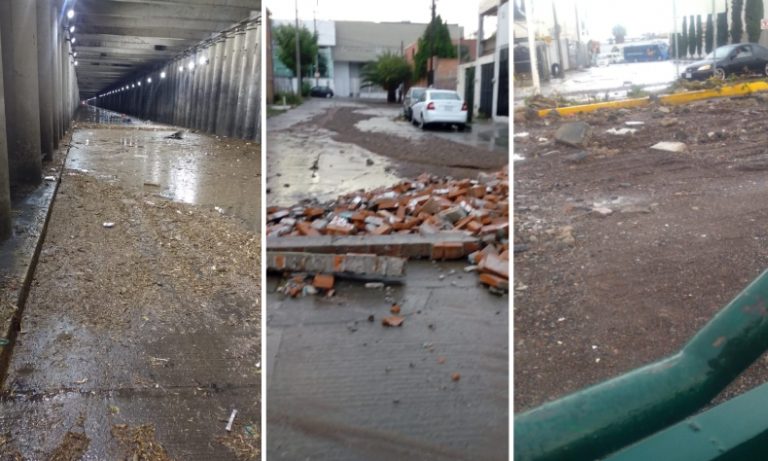 Todo el desmadre que dejó la tormenta en Aguascalientes