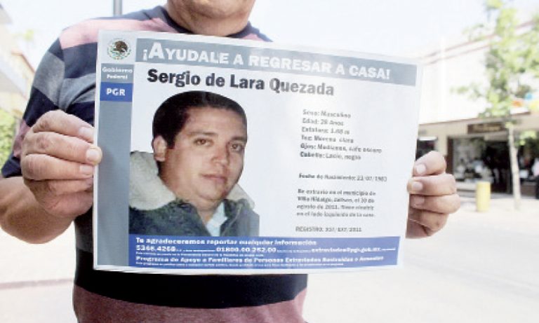 Sergio cumplirá 9 largos años desaparecido