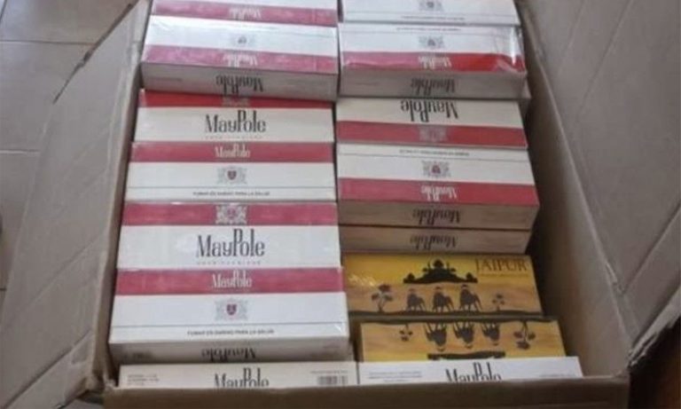 Decomisan 45 mil cigarros chinos en la Gremial