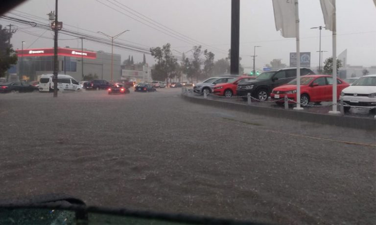 GALERÍA: Las lluvias ponen de cabeza la ciudad de Aguascalientes