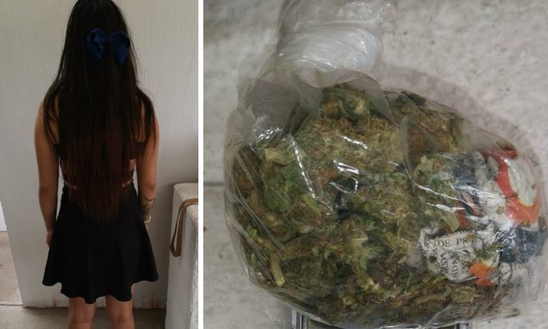 La Joice fue detenida con su guatote de mota en VNSA