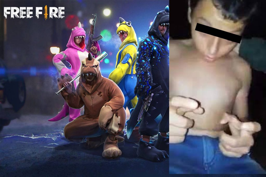 videojuego free fire niño poseído