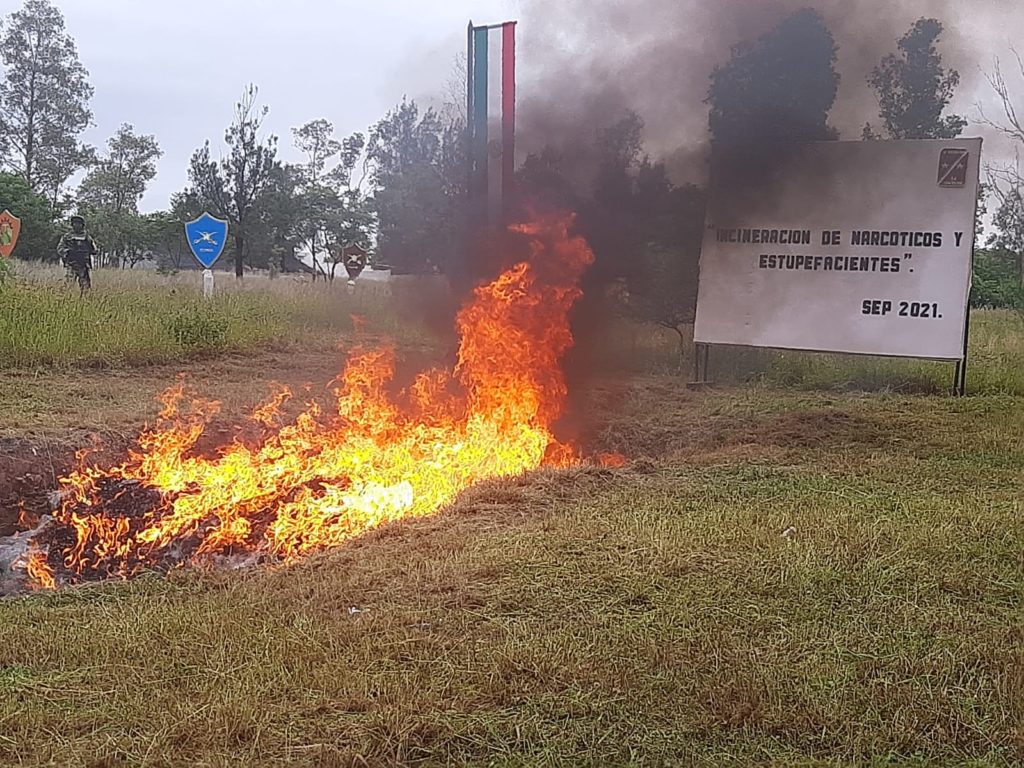NARCÓTICOS INCINERADOS FGR SEDENA