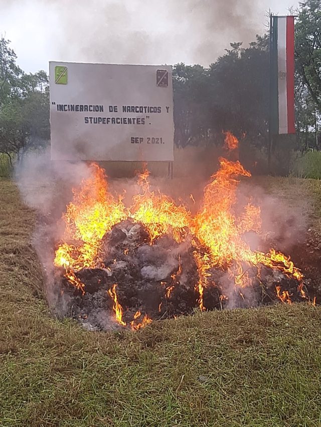 NARCÓTICOS INCINERADOS FGR SEDENA