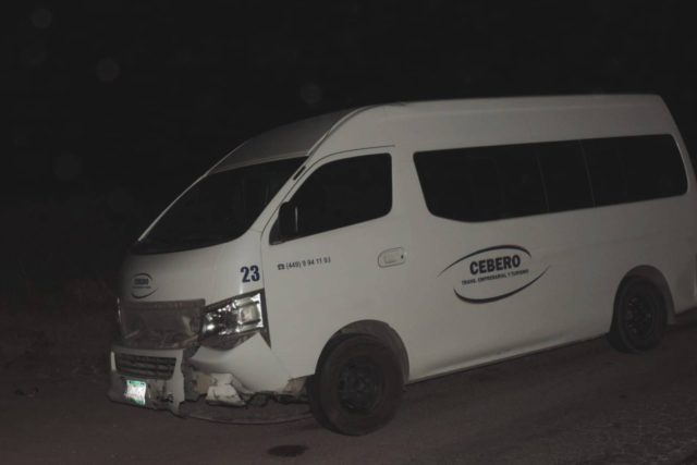 muerto lesionado choque combi motocicleta