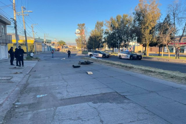 motociclista impactó señalamiento perdió la vida