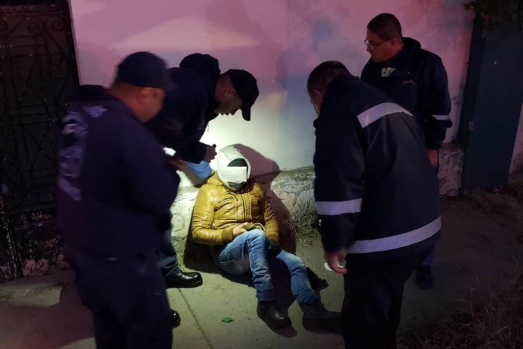 joven sufrió caída motocicleta