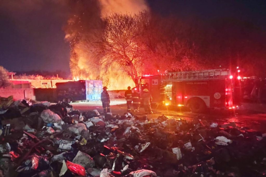 Incendio recicladora 7 toneladas
