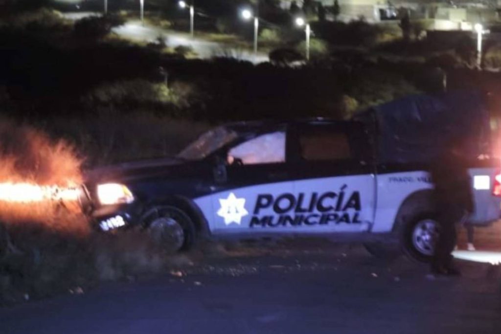 policías municipales lesionados volcadura