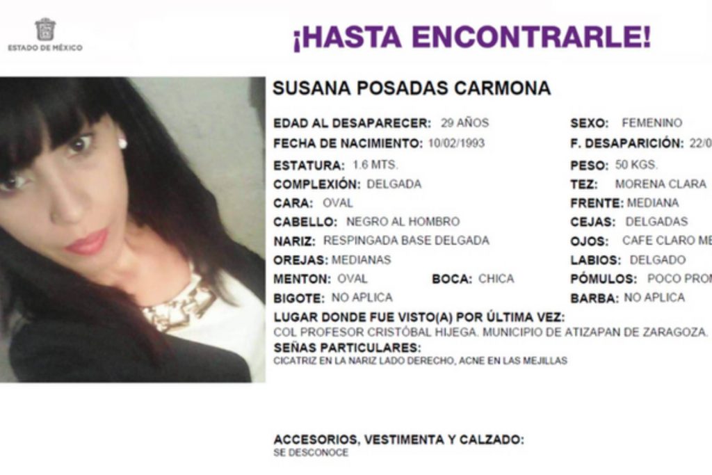 cuerpo joven desaparecida