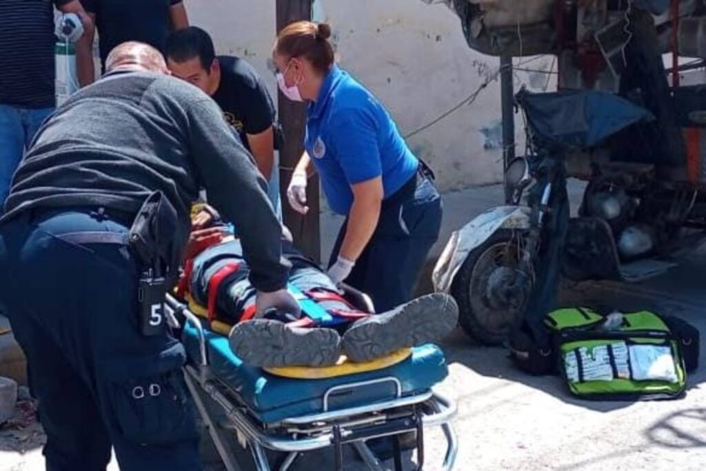 casi se mata sufrió caída