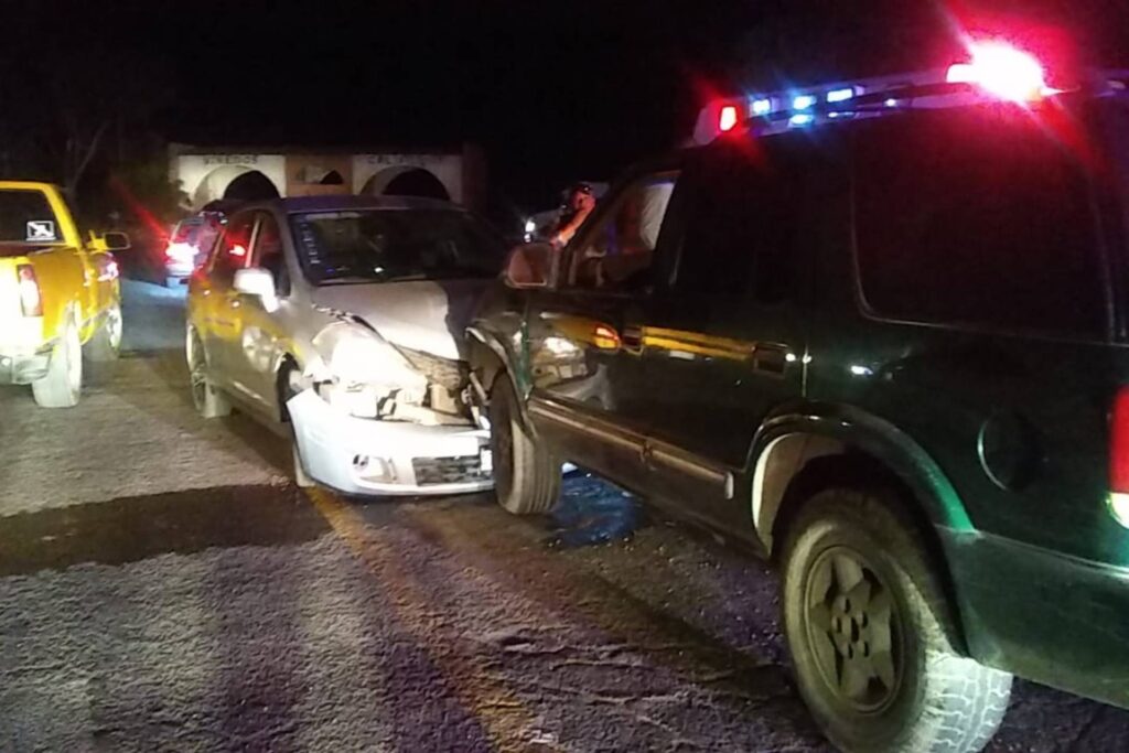 murió niña choque frontal