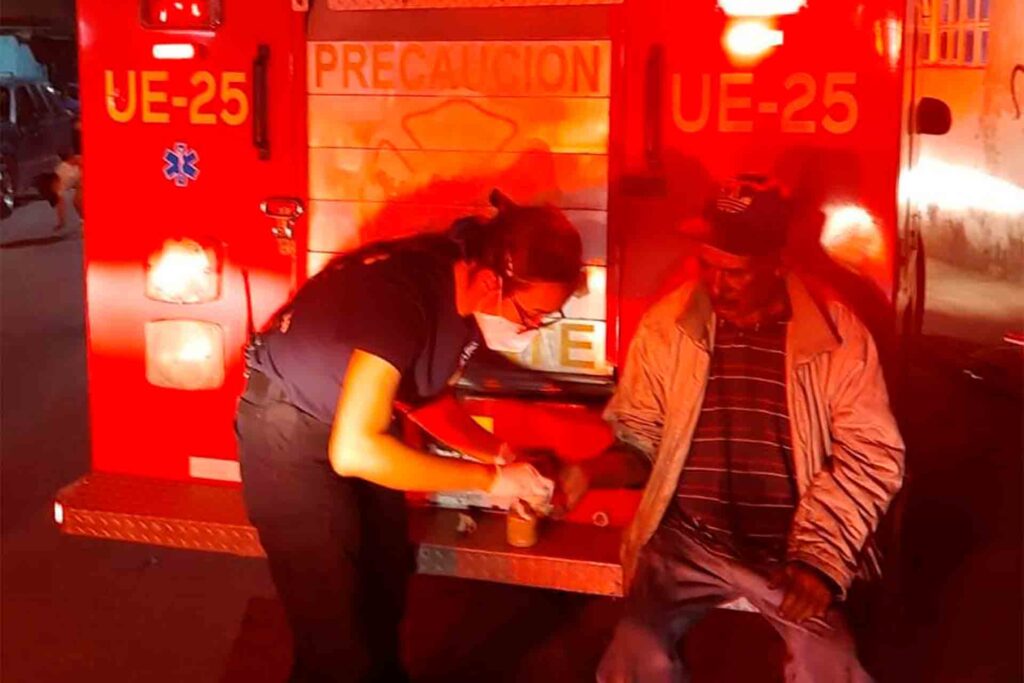 Aguascalientes Lesionado Incendio Septuagenario