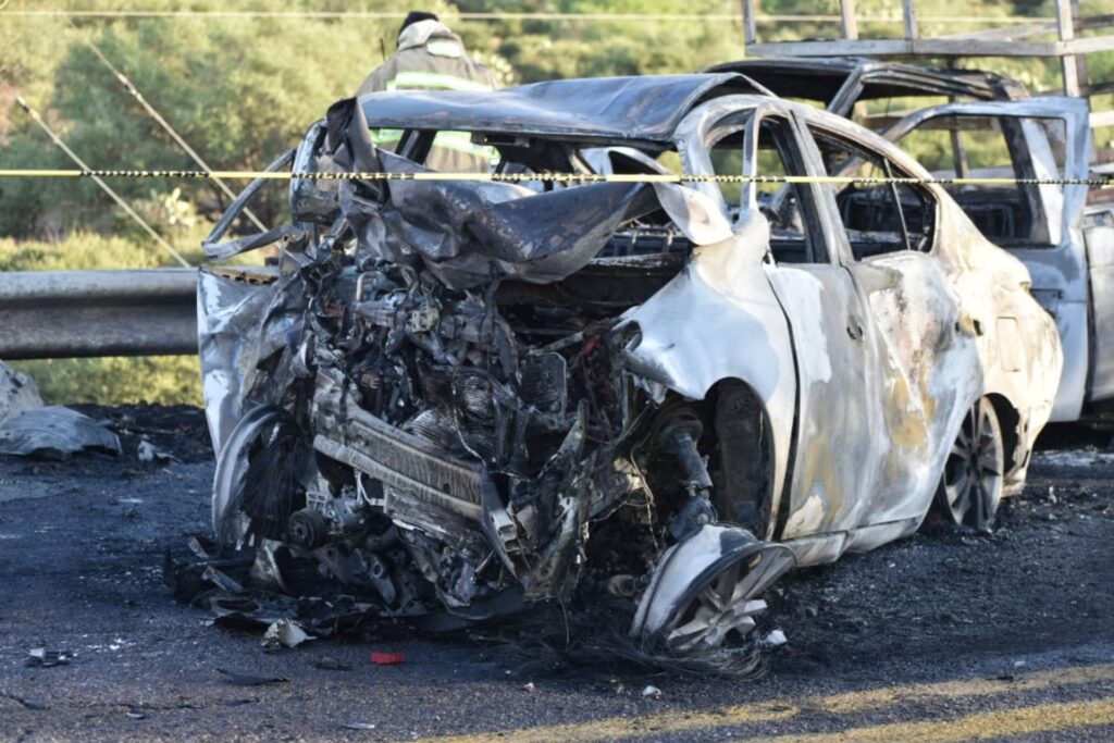 accidente personas calcinadas