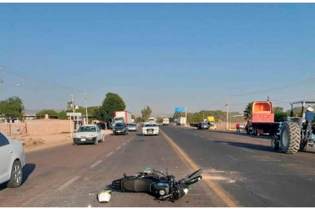 Aguascalientes Accidente Motociclista Rincón de Romos