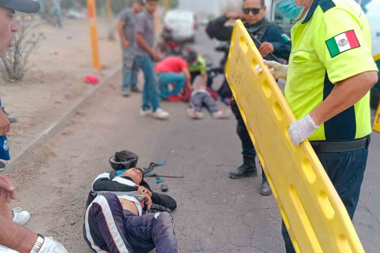 Aguascalientes Accidente Caída Moto Jesús María