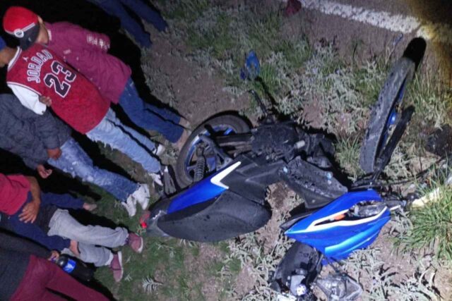 motociclista falleció chocó camioneta