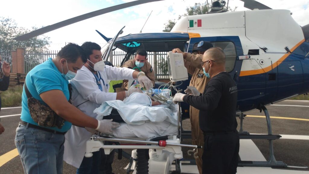 UN NIÑO DE 3 AÑO SE QUEMO Y FUE TRASLADO EN HELICOPTERO AL HOSPITAL, RESULTANDO GRAVE