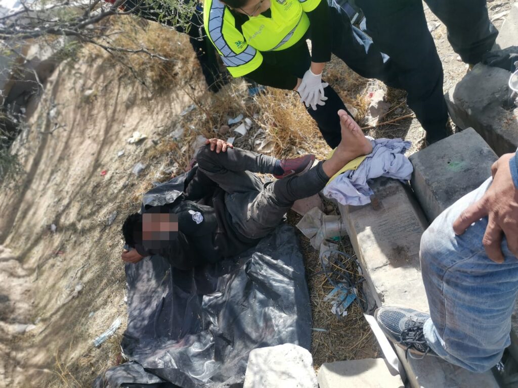 INMIGRANTE CAYÓ DEL TEN Y FUE HOSPITALIZADO