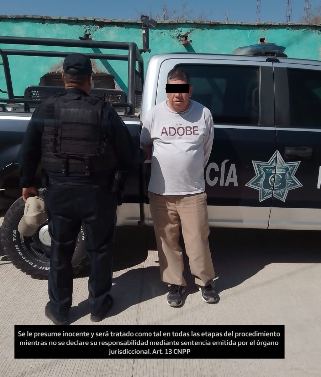 LE DIO DE PALAZOS A SU ESPOSA Y FUE DETENIDO