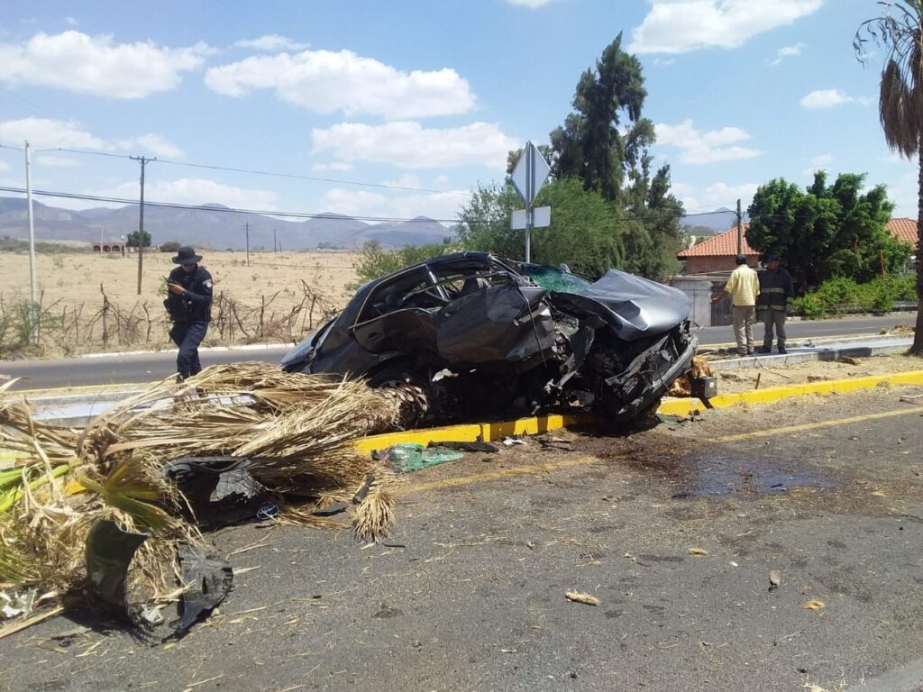 UN HOMBRE RESULTA GRAVE TRAS CHOCAR CONTRA UNA PALMERA EN CALVILLO