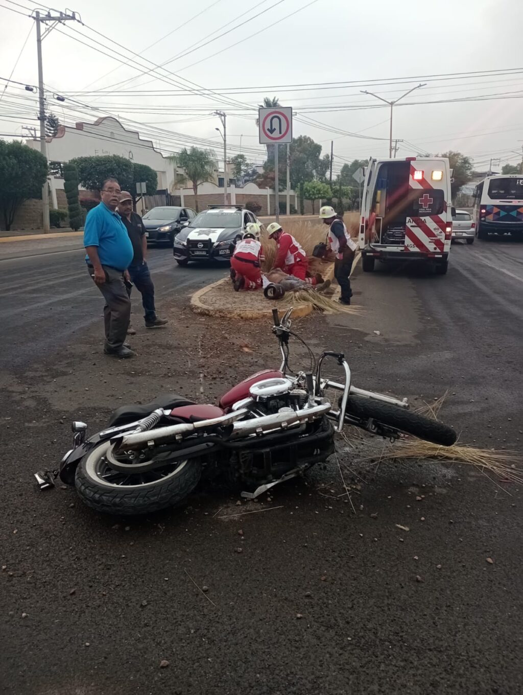 MOTOCICLISTA PIERDE LA VIDA TRAS FUERTE CAIDA MIENTRAS IBA EN SU HARLEY