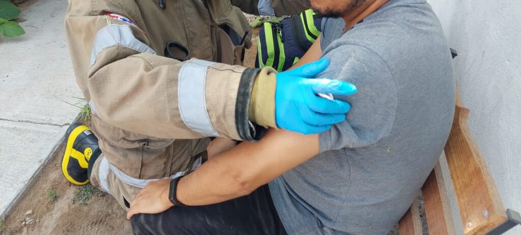 HOMBRE RESULTA HERIDO TRAS UN FLAMAZO DE UN TANQUE DE GAS