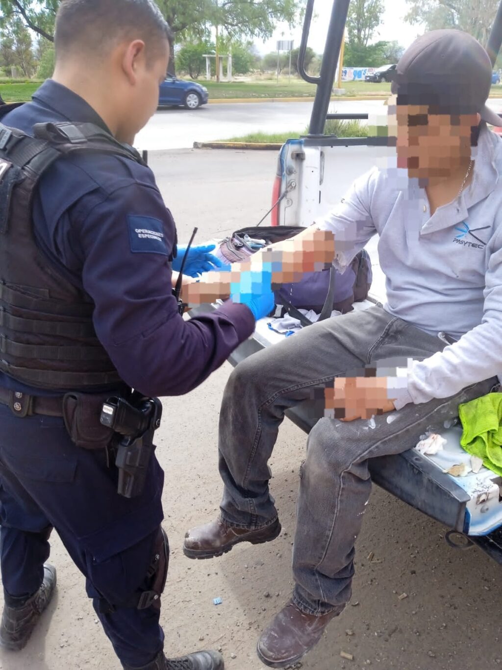 SUFRE APARATOSA CAIDA EN MOTO