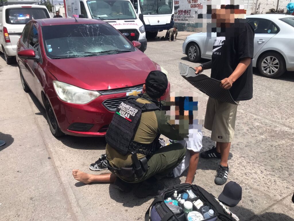 UN CICLISTA FUE HOSPITALIZADO TRAS SER EMBESTIDO POR UN AUTO