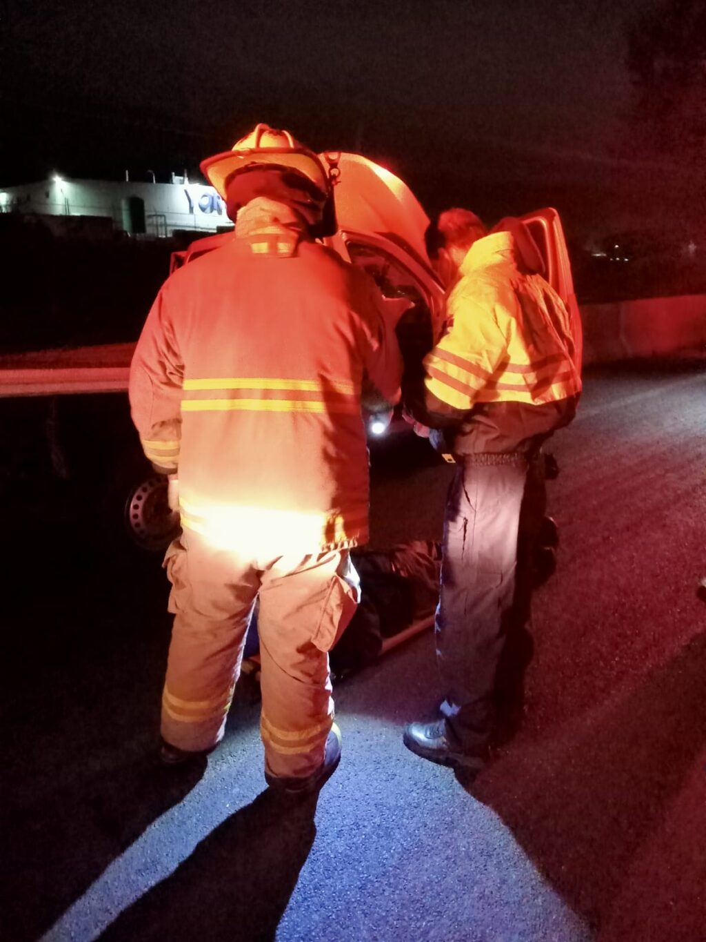 Un hombre resultó prensado tras accidente en la 45 Norte