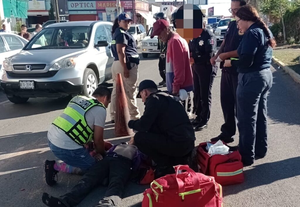 Dos motociclistas lesionados tras aparatosa caída