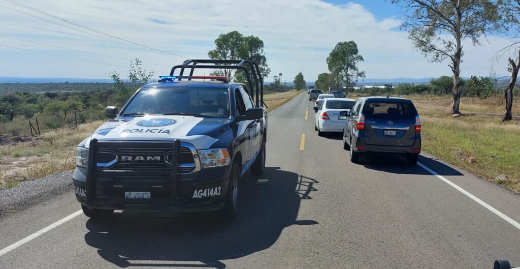 Intensa movilización se reportó en la carretera a Villa Hidalgo
